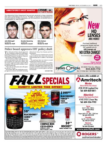 Abbotsford Times November 26 2010 by Glacier Community Publishing
