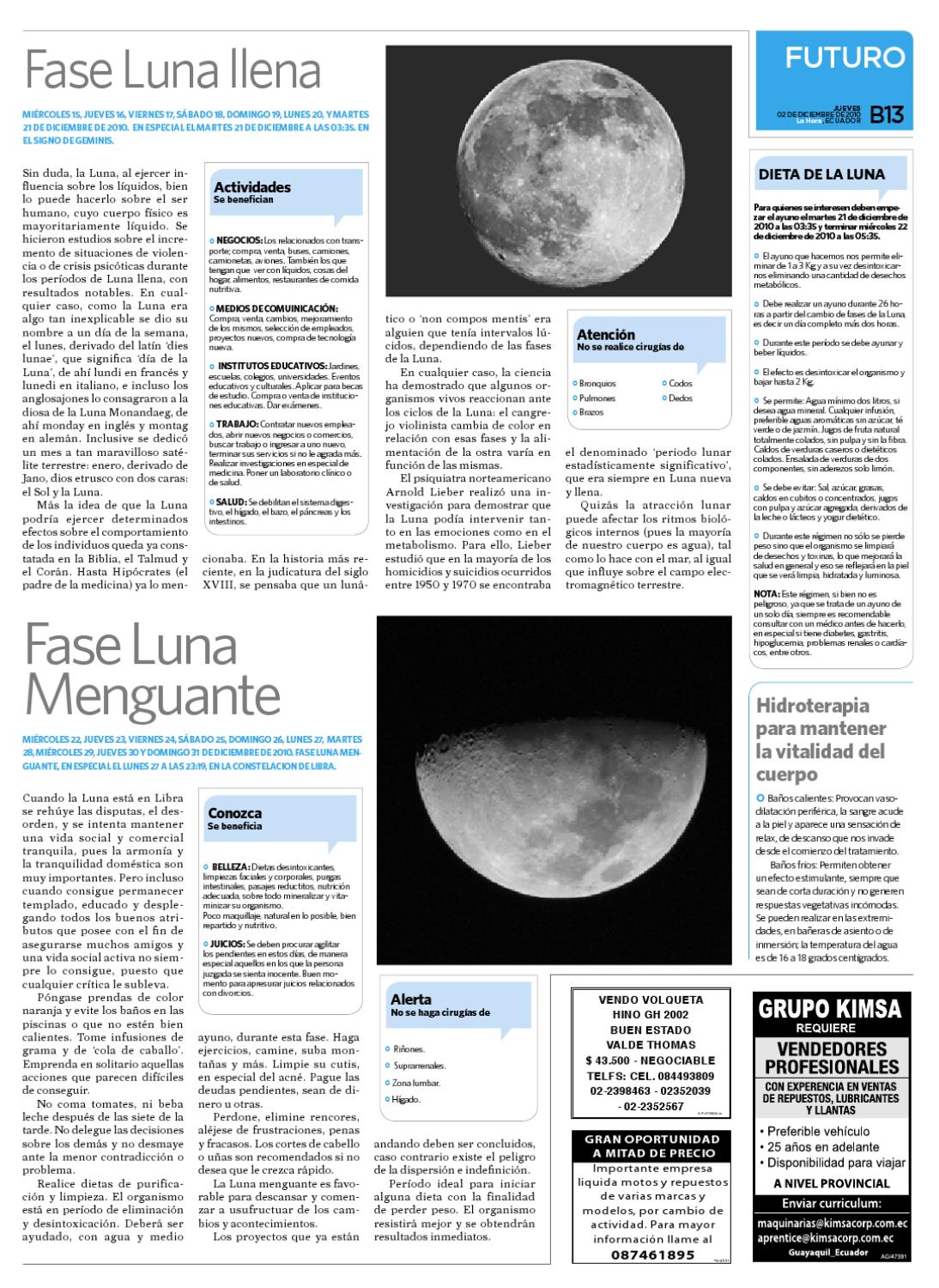la dieta de la luna fases la dieta de la luna fases