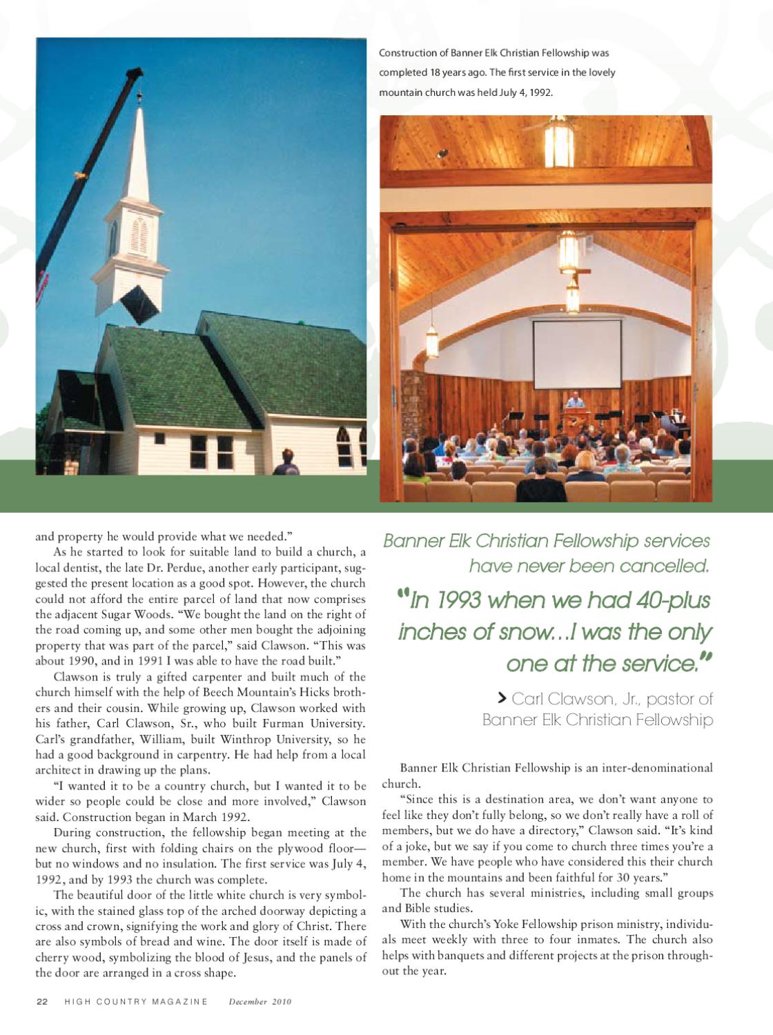 High Country Magazine Vol 6 Issue 3 December 2010 By High