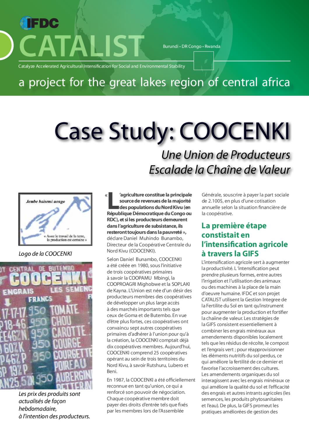 COOCENKI Case Study in French by IFDC Issuu