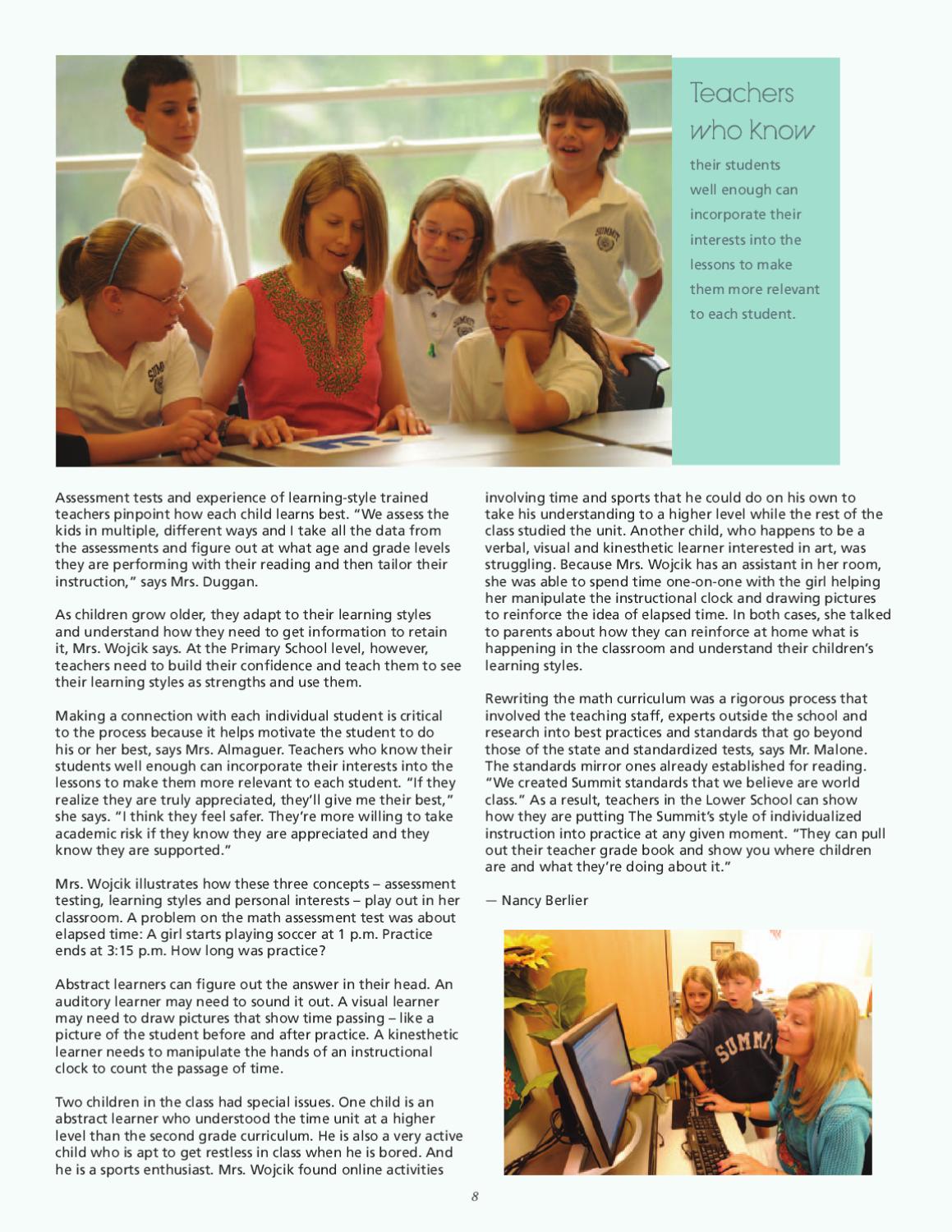 Enough With Learning Styles Already >> Annual Report 2009 2010 By The Summit Country Day School Issuu Enough With Learning Styles Already >> Annual Report 2009 2010 By The Summit Country Day School Issuu