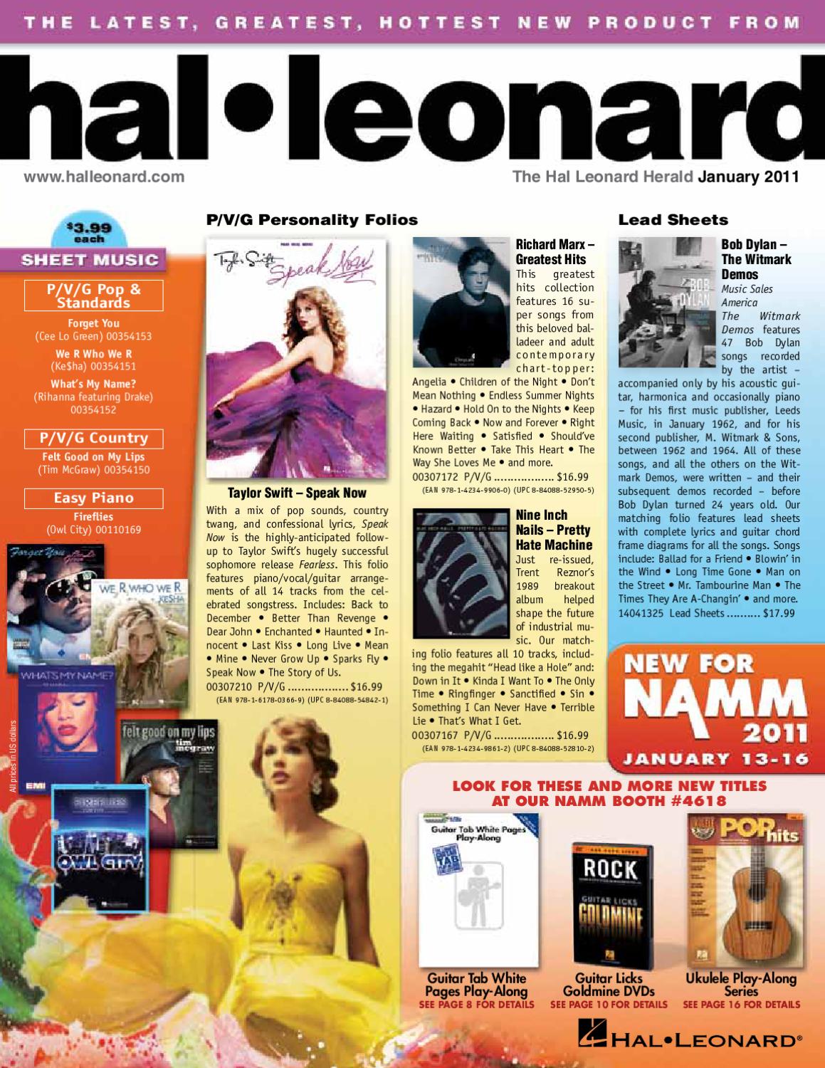 January 2011 Hl Herald By Hal Leonard Issuu - 