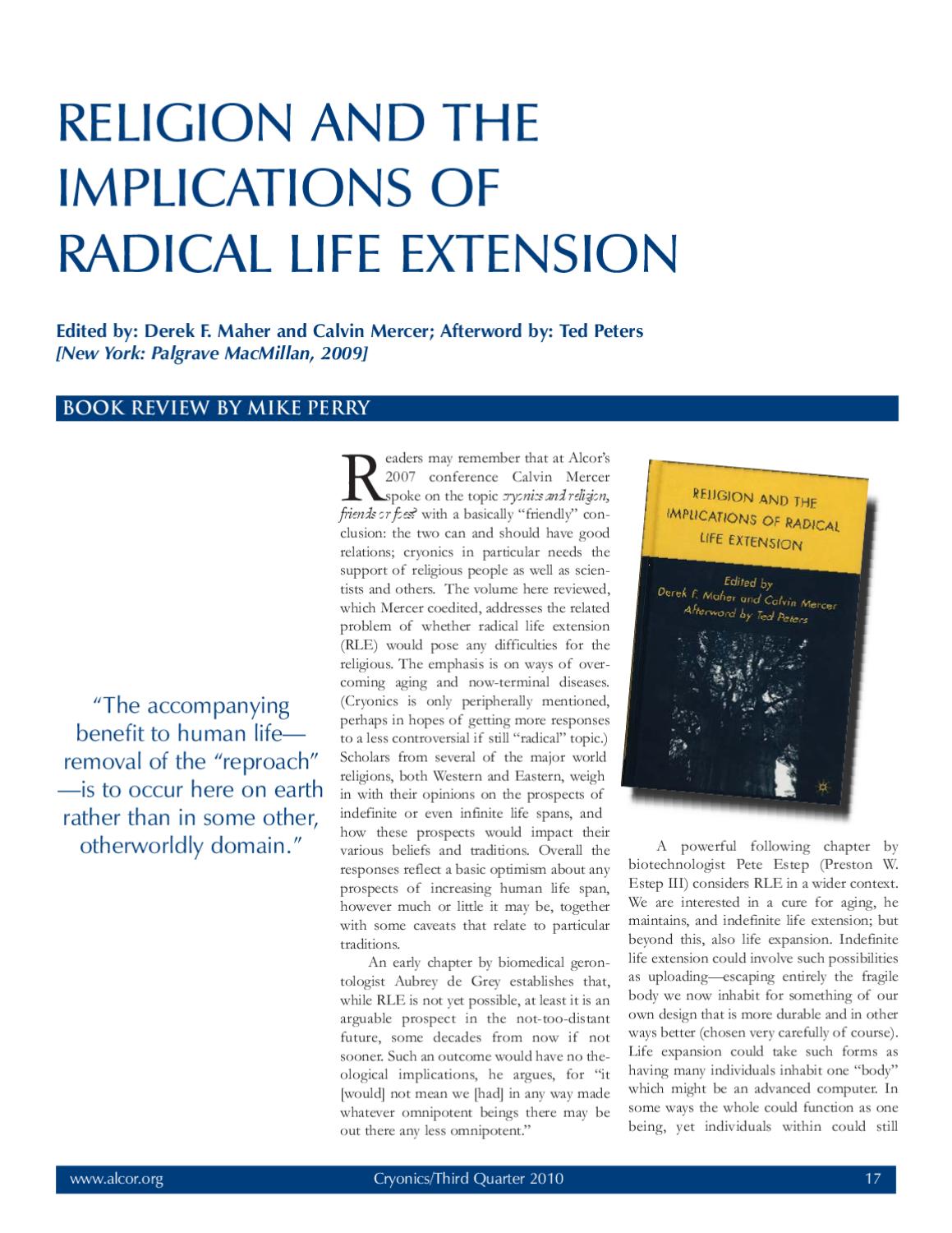 Cryonics Magazine 20103 by Alcor Life Extension Foundation Issuu