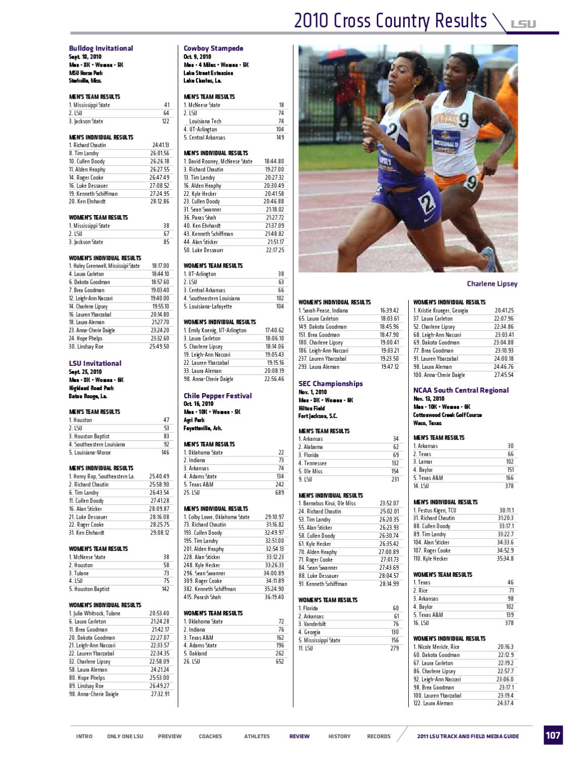 2011 LSU Track and Field Guide by LSU Athletics Issuu