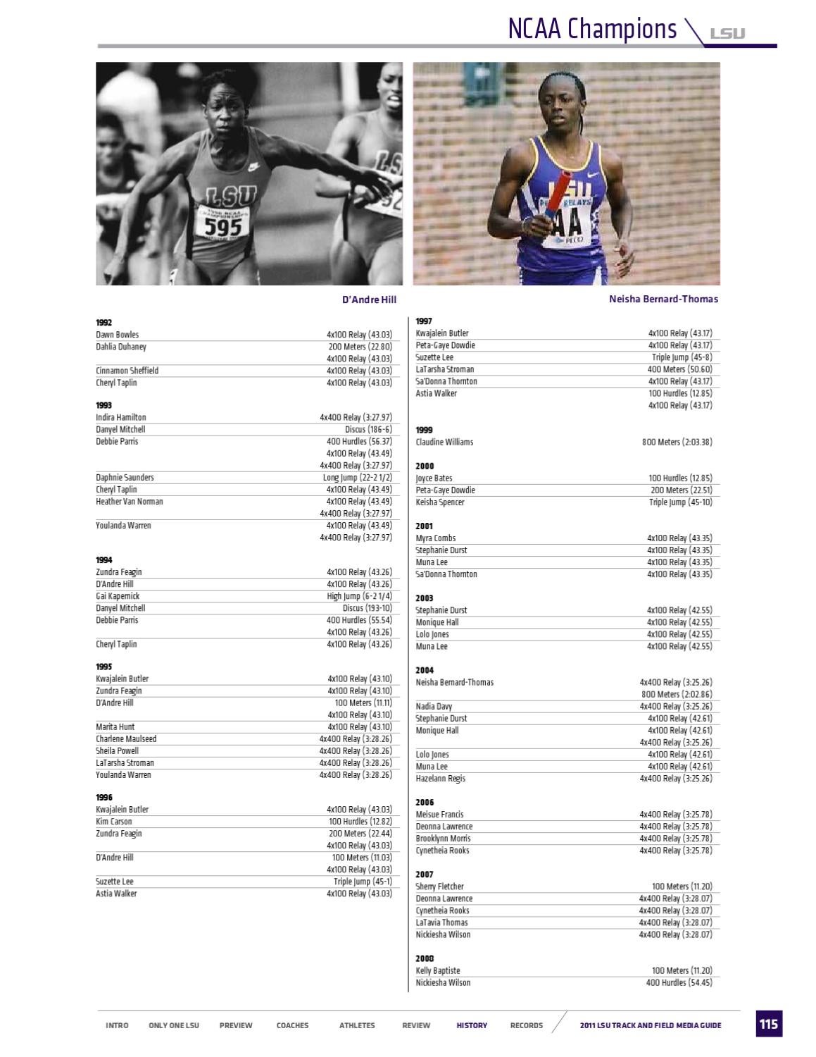 2011 LSU Track and Field Guide by LSU Athletics Issuu