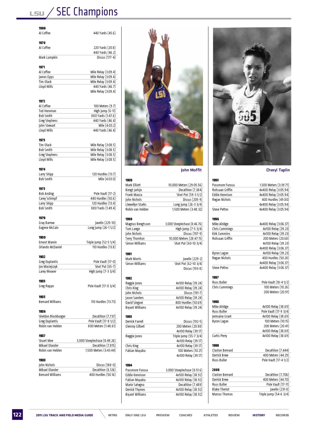 2011 LSU Track and Field Guide by LSU Athletics Issuu