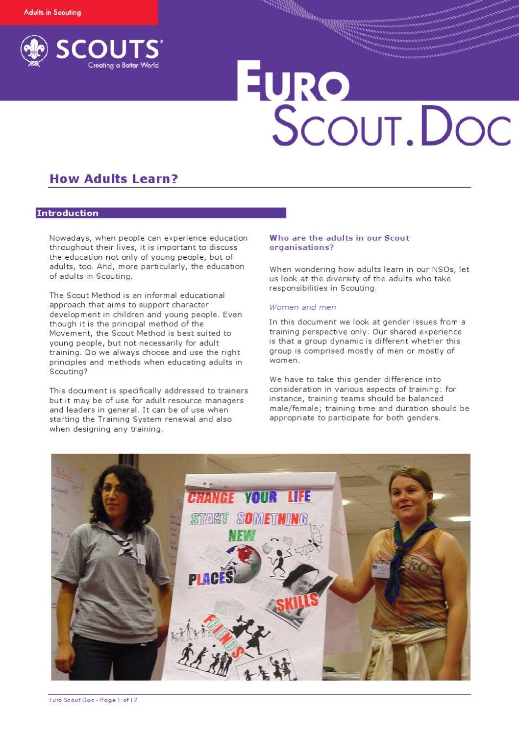 How Adults Learn? by World Organization of the Scout Movement - Issuu