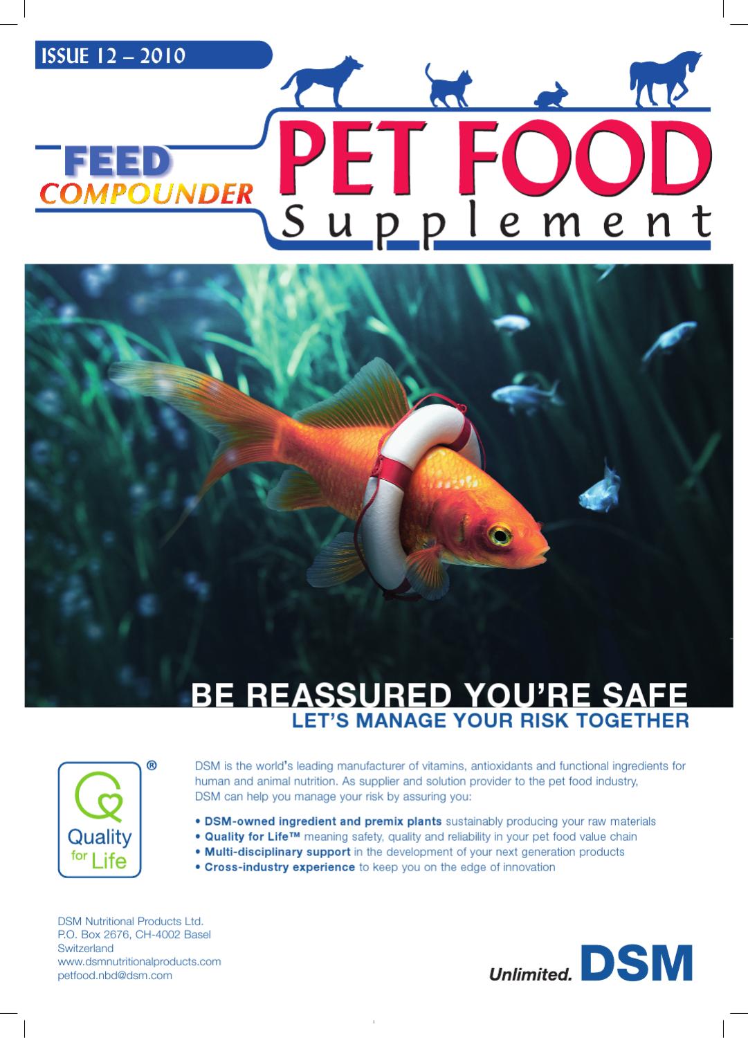 Pet Food Supplement 2010 by Feed Compounder Issuu