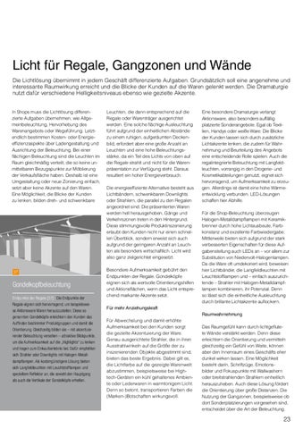 licht.wissen 06 „Shopbeleuchtung, attraktiv und effizient" 第 23 页