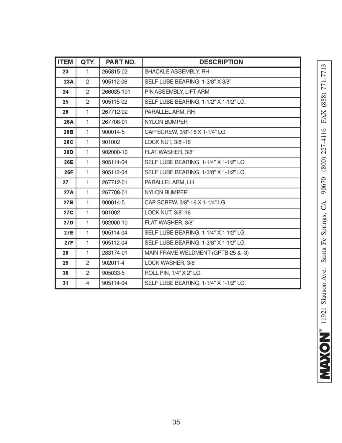 Maxon GPT Series Liftgate by THE Liftgate Parts Co. Issuu