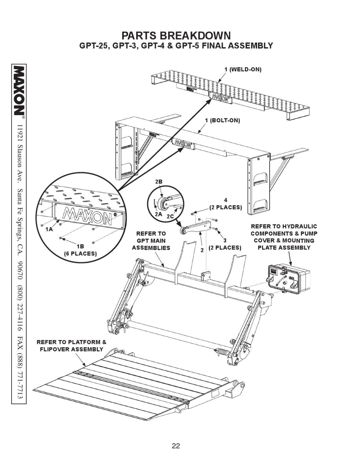 Maxon GPT Series Liftgate by THE Liftgate Parts Co. Issuu