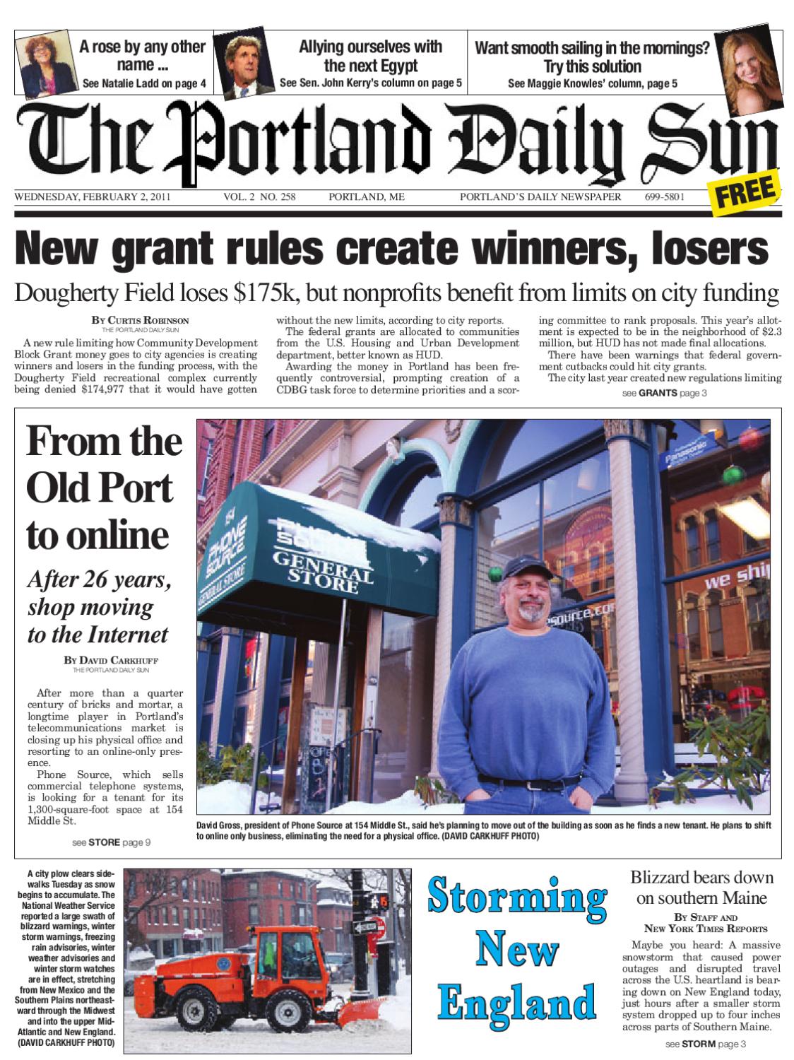 The Portland Daily Sun, Wednesday, February 2, 2011 by Daily Sun Issuu