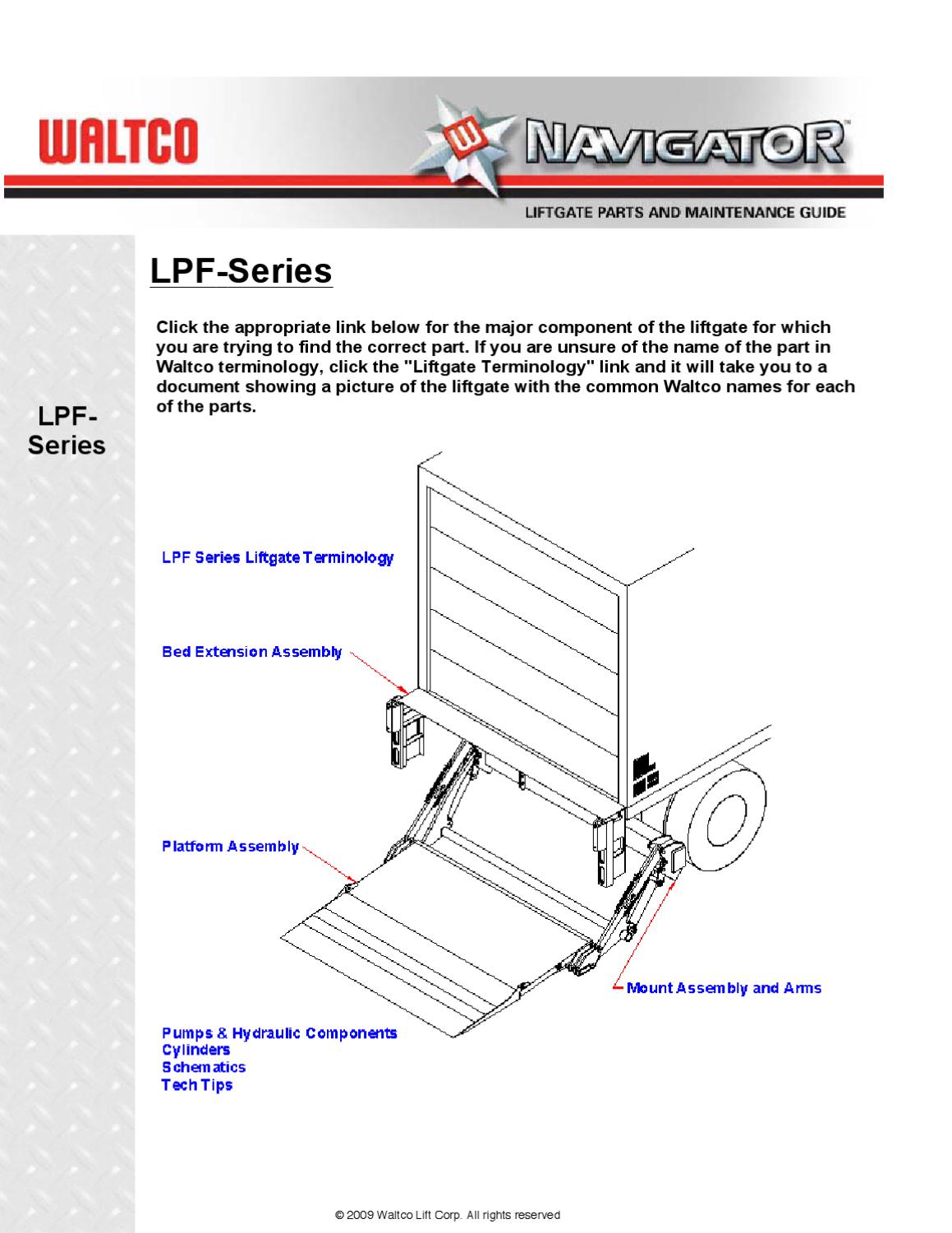 Waltco LPF Series Liftgate by THE Liftgate Parts Co. Issuu