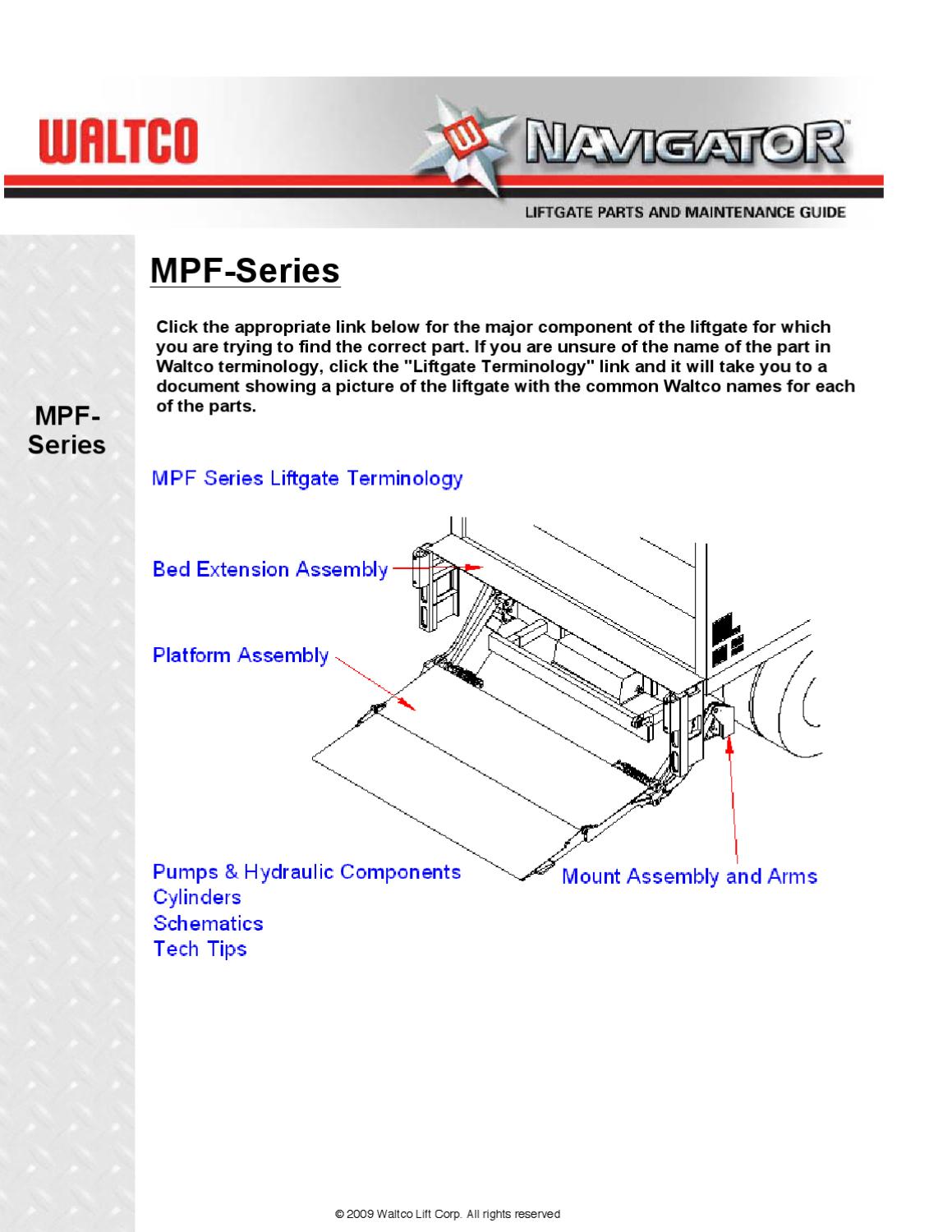 Waltco mpf series liftgate by the liftgate parts co issuu rh waltco lift gates manuals 2004