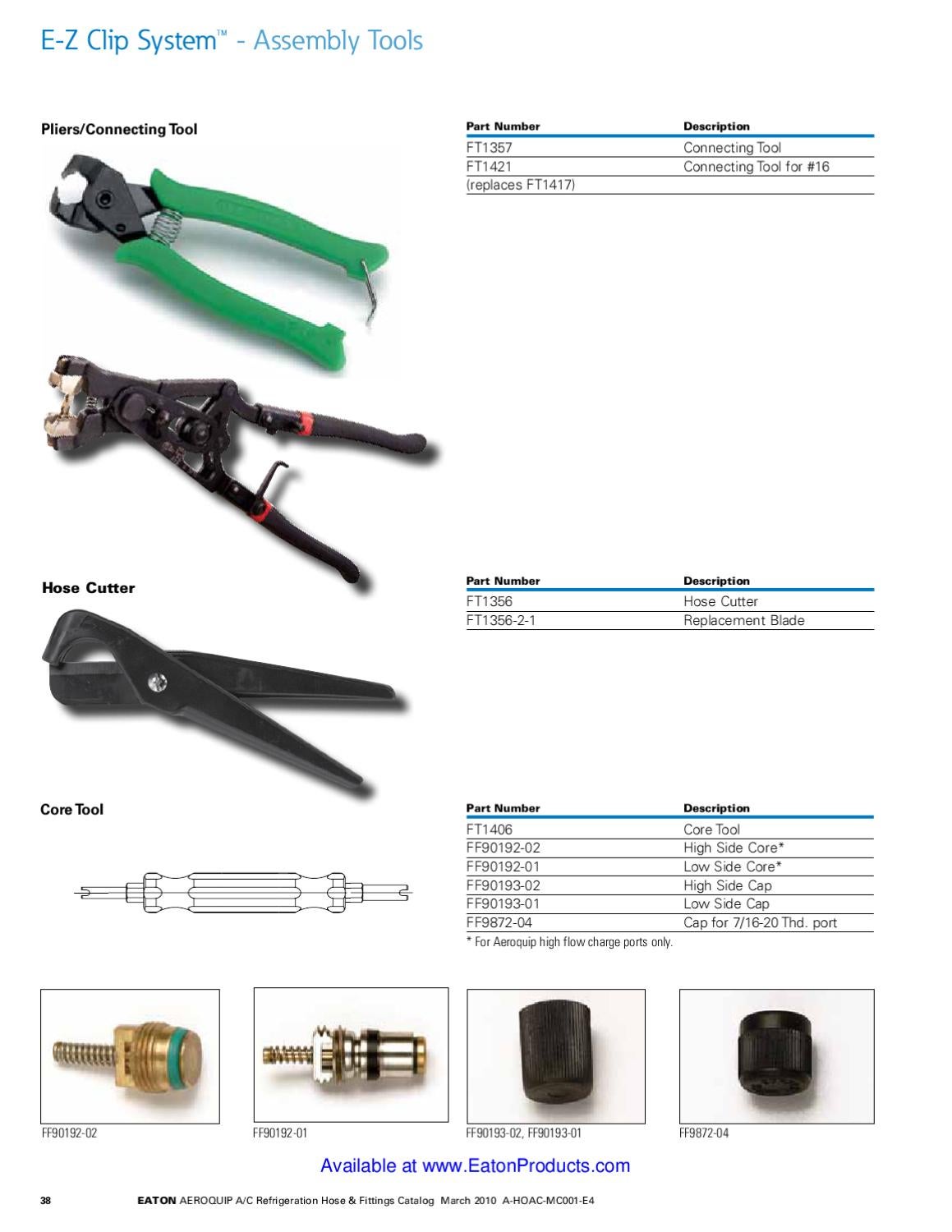 Eaton Aeroquip Weatherhead EZ Clip Air Conditioning Hose and Fittings