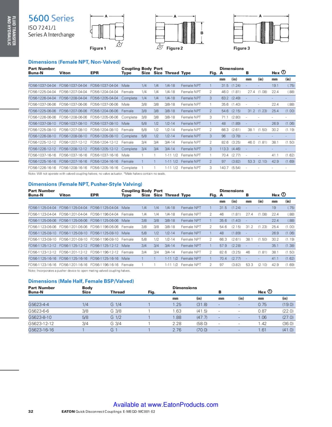 Eaton Aeroquip Quick Connect Disconnect Couple Coupler Catalog by
