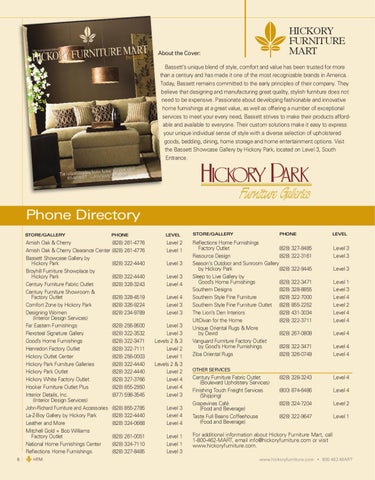 Andrea Ware 家具目录 · Hickory 家具 Mart 指南 2011 第 8 页