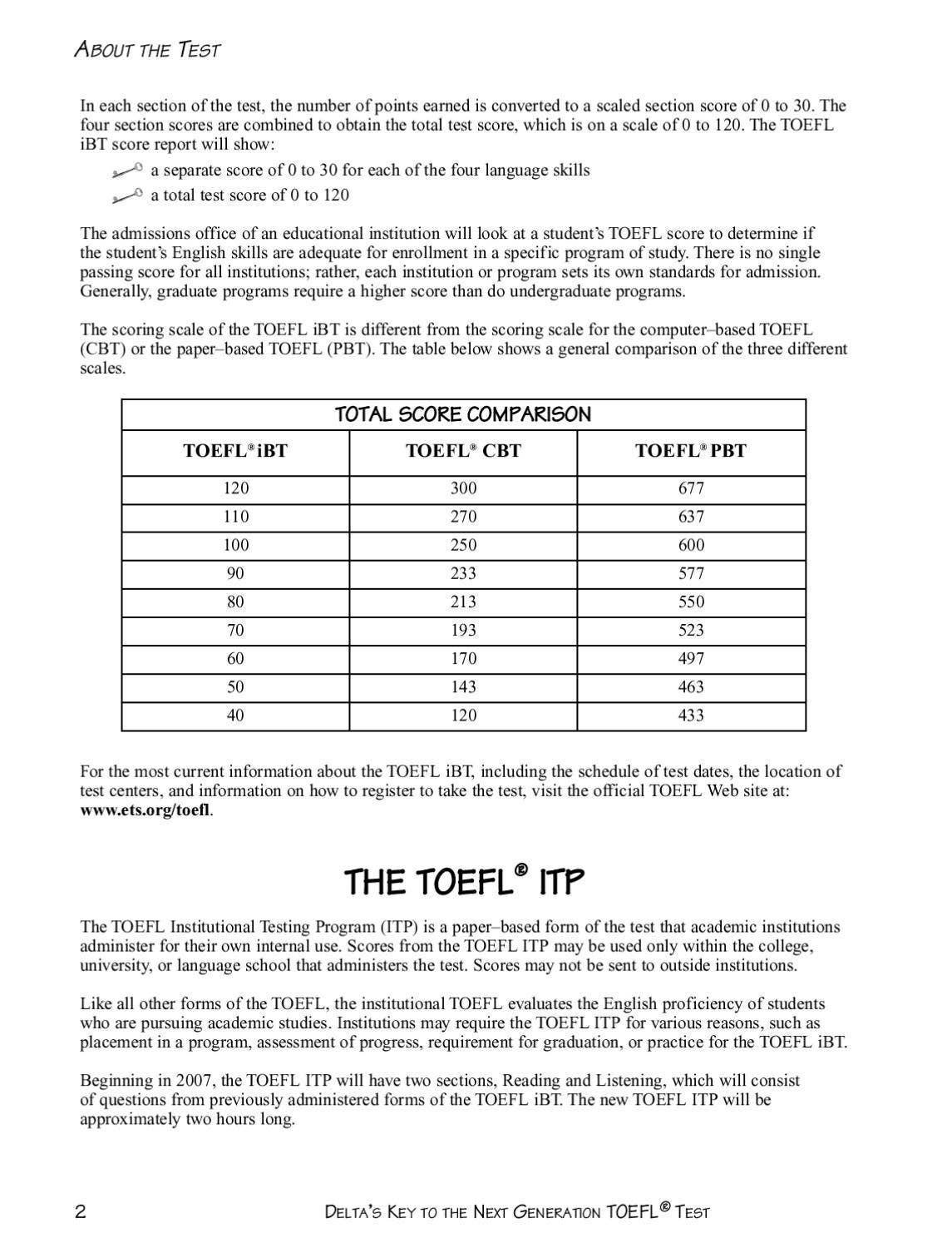 Delta's Key to the Next Genaration TOEFL Test ชุด Six Practice