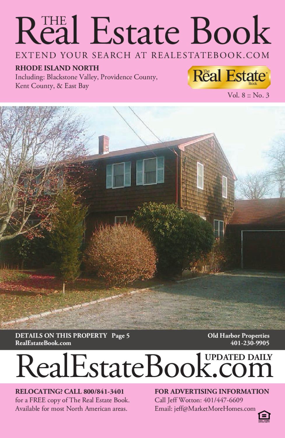 The Real Estate Book of Rhode Island North V.8 I.3 by The Real Estate