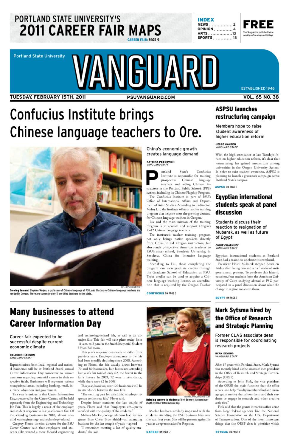 Vanguard February 15, 2010 by Portland State Vanguard Issuu