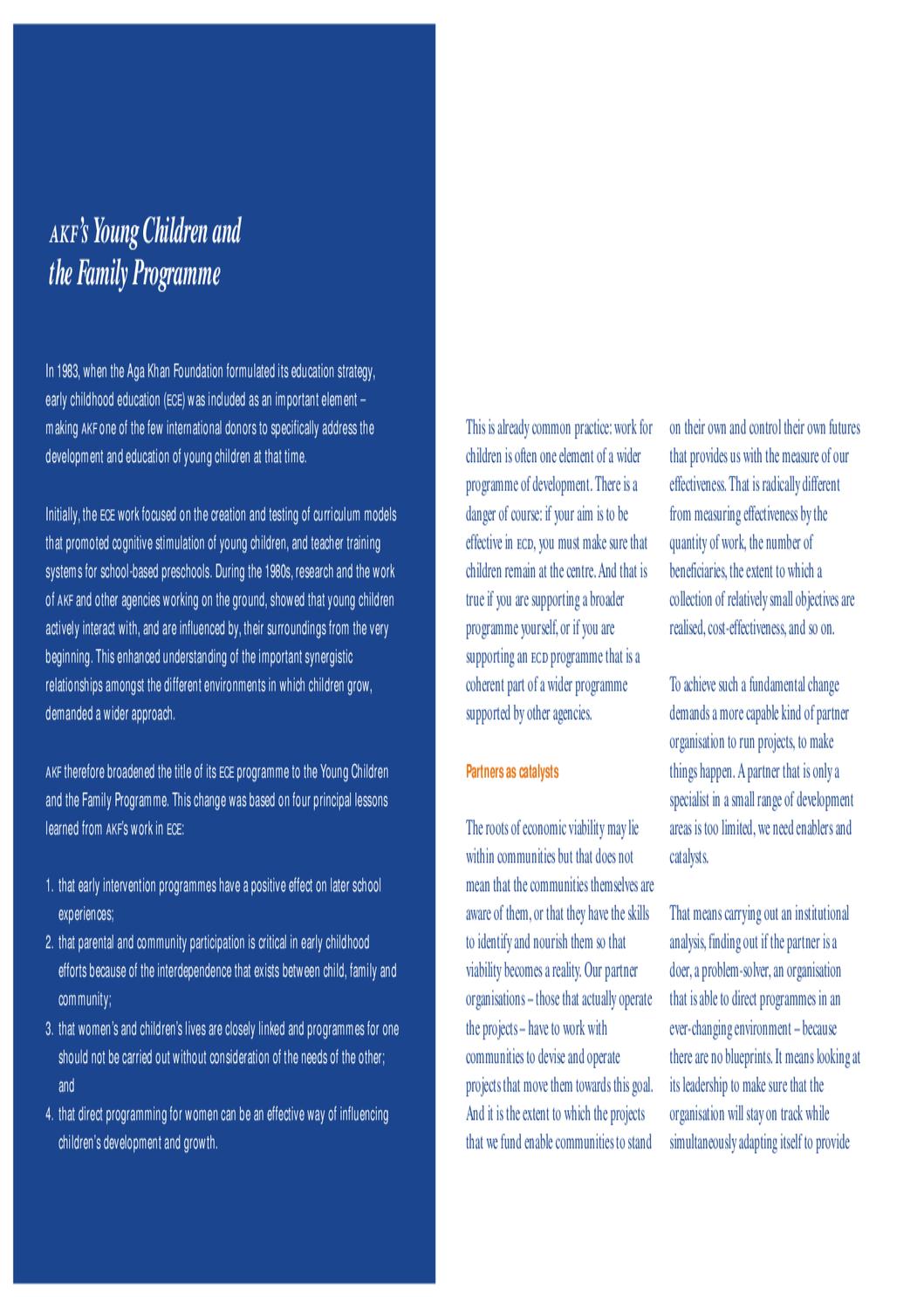 Policy And Decision Makers Translating Effective Ecd By Bernard Van Leer Foundation Issuu