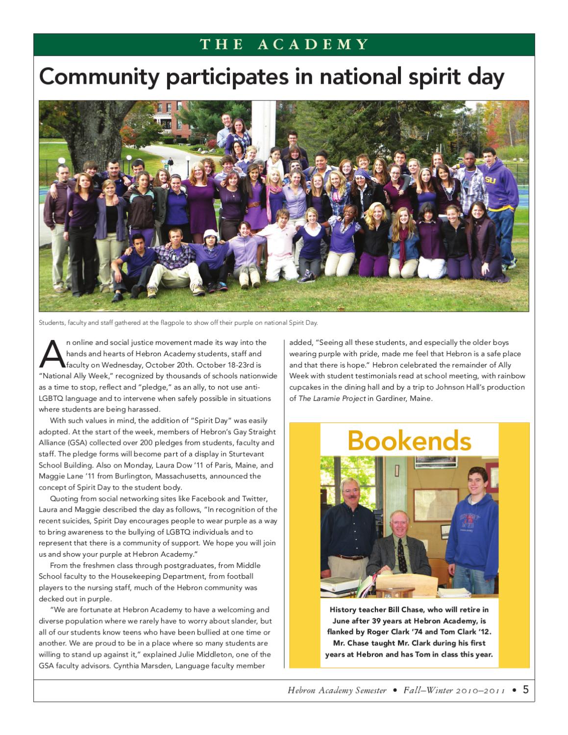 Hebron Academy Semester Fall 2010/Winter 2011 by Hebron Academy Issuu