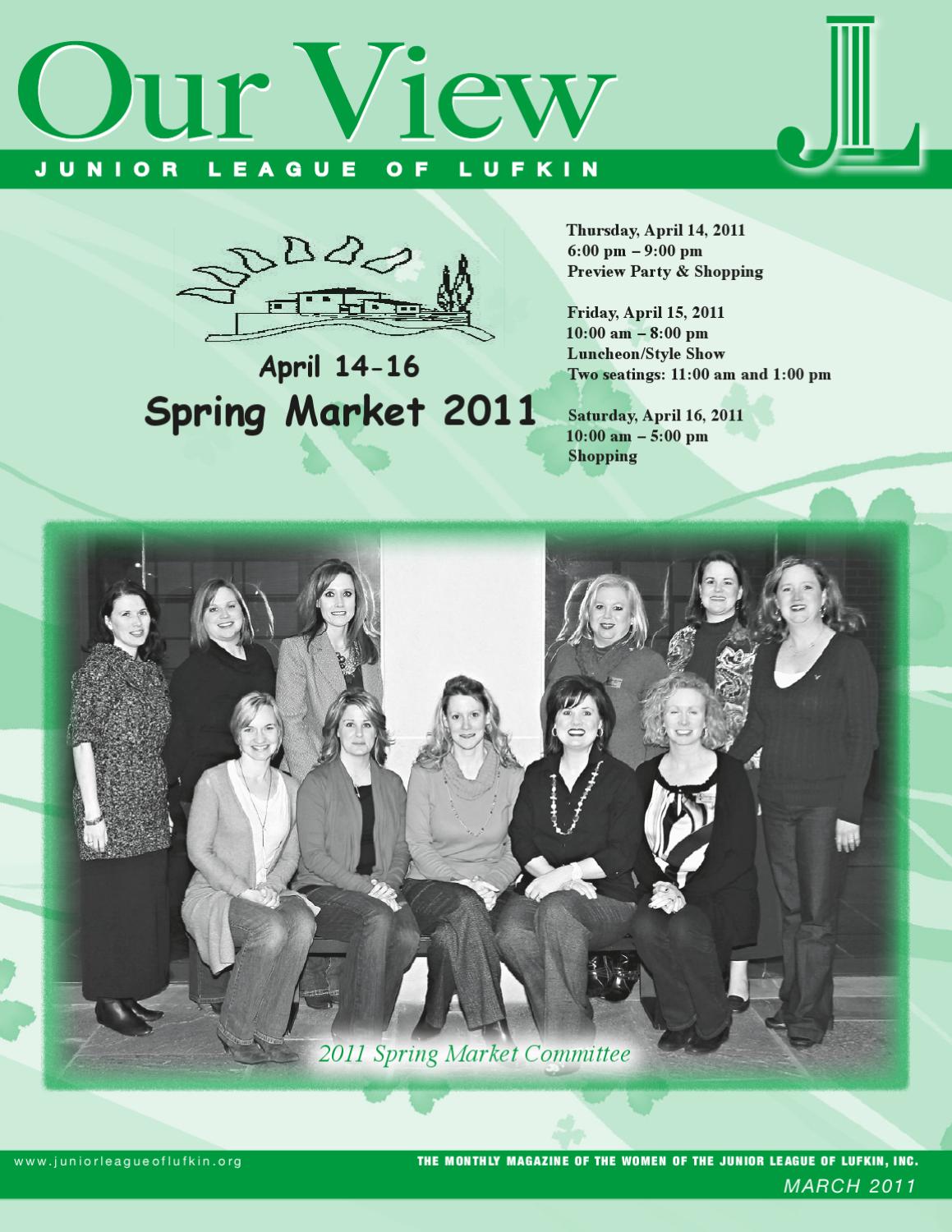Junior League Of Lufkin Our View March 2011 By Suzy Childers Issuu