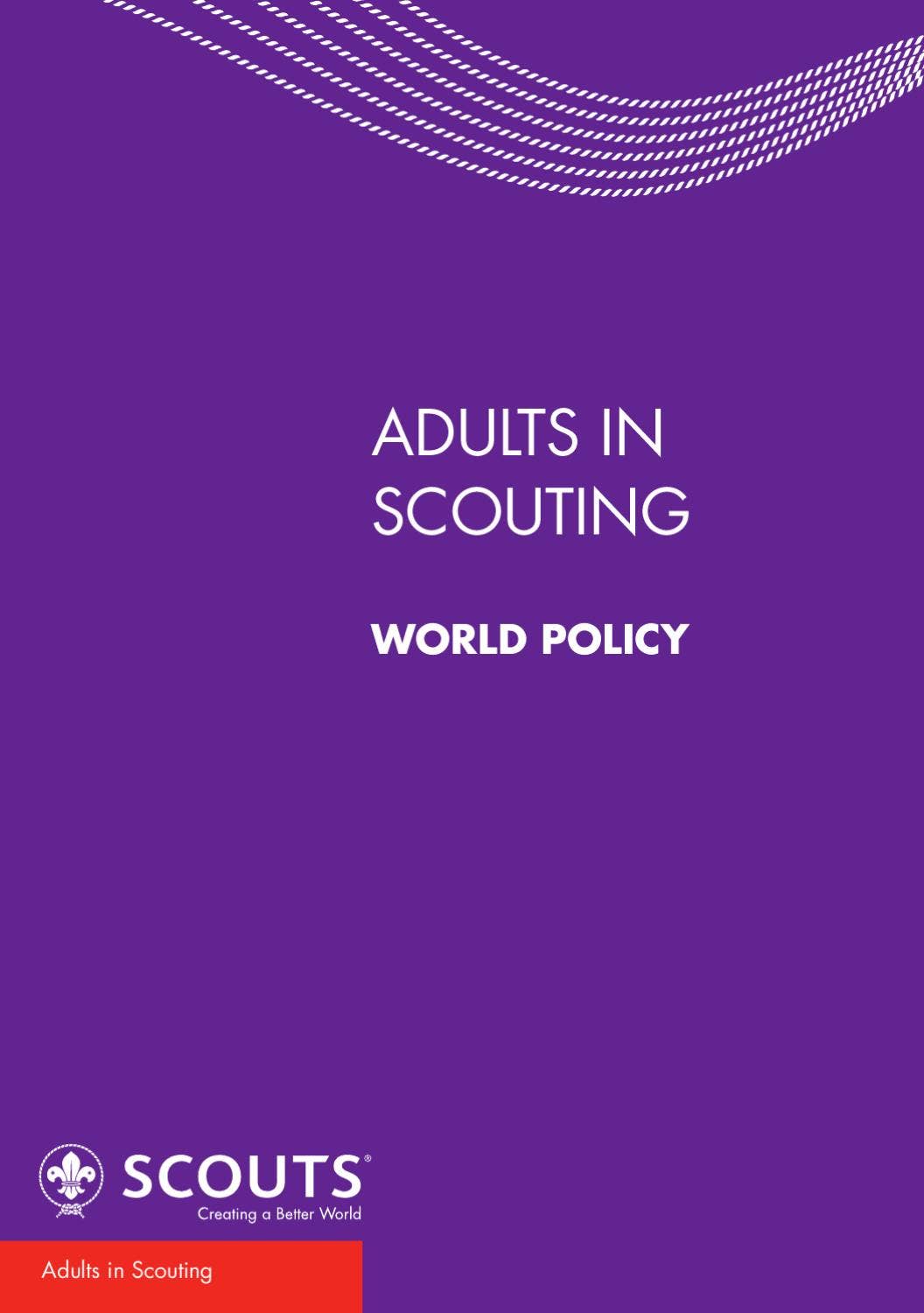 Word Scouting Adults in Scouting - World Policy by World Organization of the Scout ...