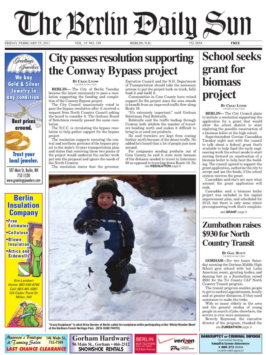 The Berlin Daily Sun, February 25, 2011 by Daily Sun - Issuu
