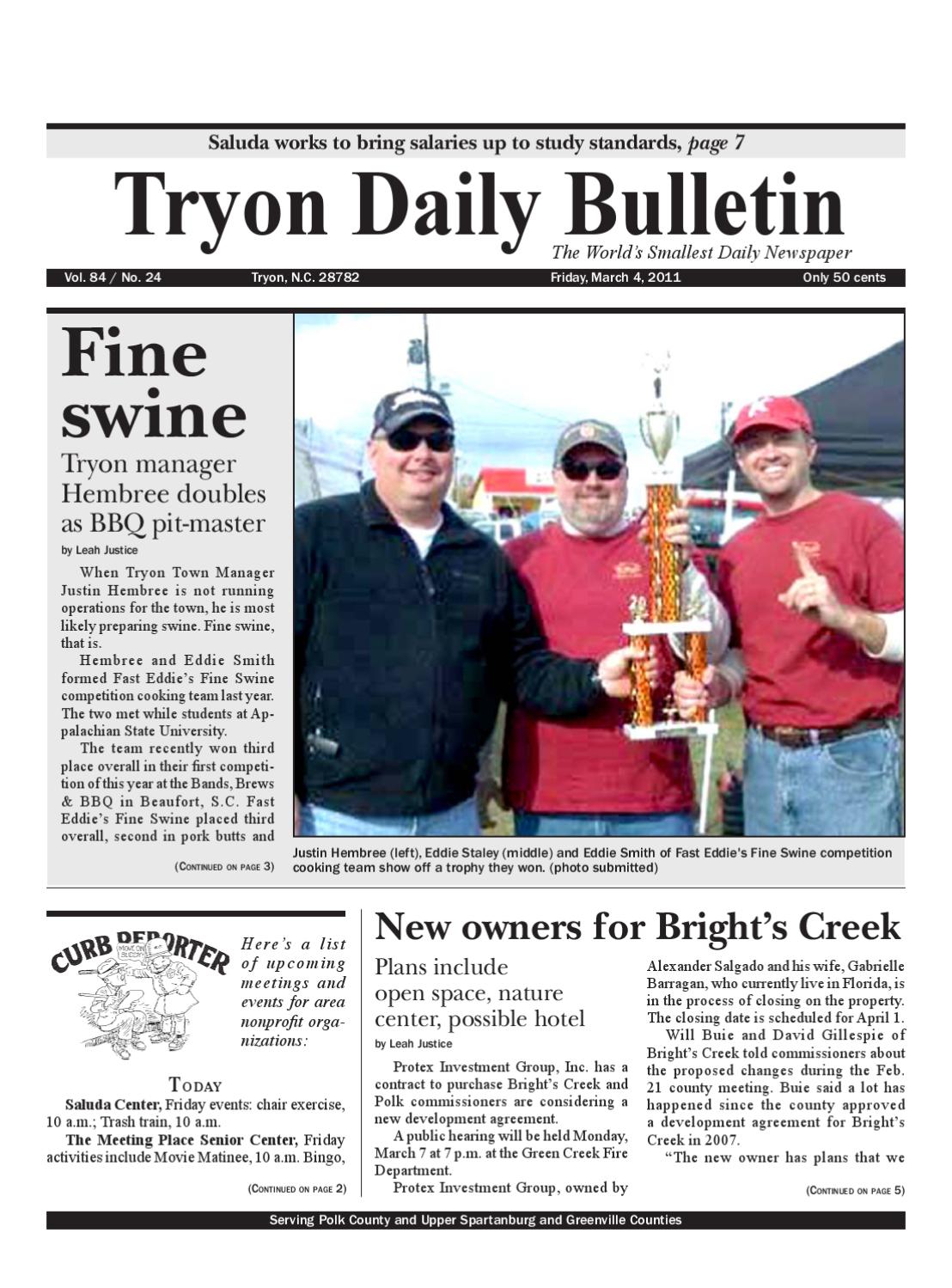030411 Daily Bulletin by Tryon Daily Bulletin Issuu