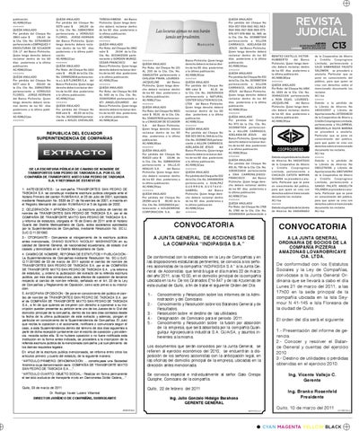 Edicion Impresa Revista Judicial Del 10 De Marzo De 2011 By La Hora Ecuador Issuu