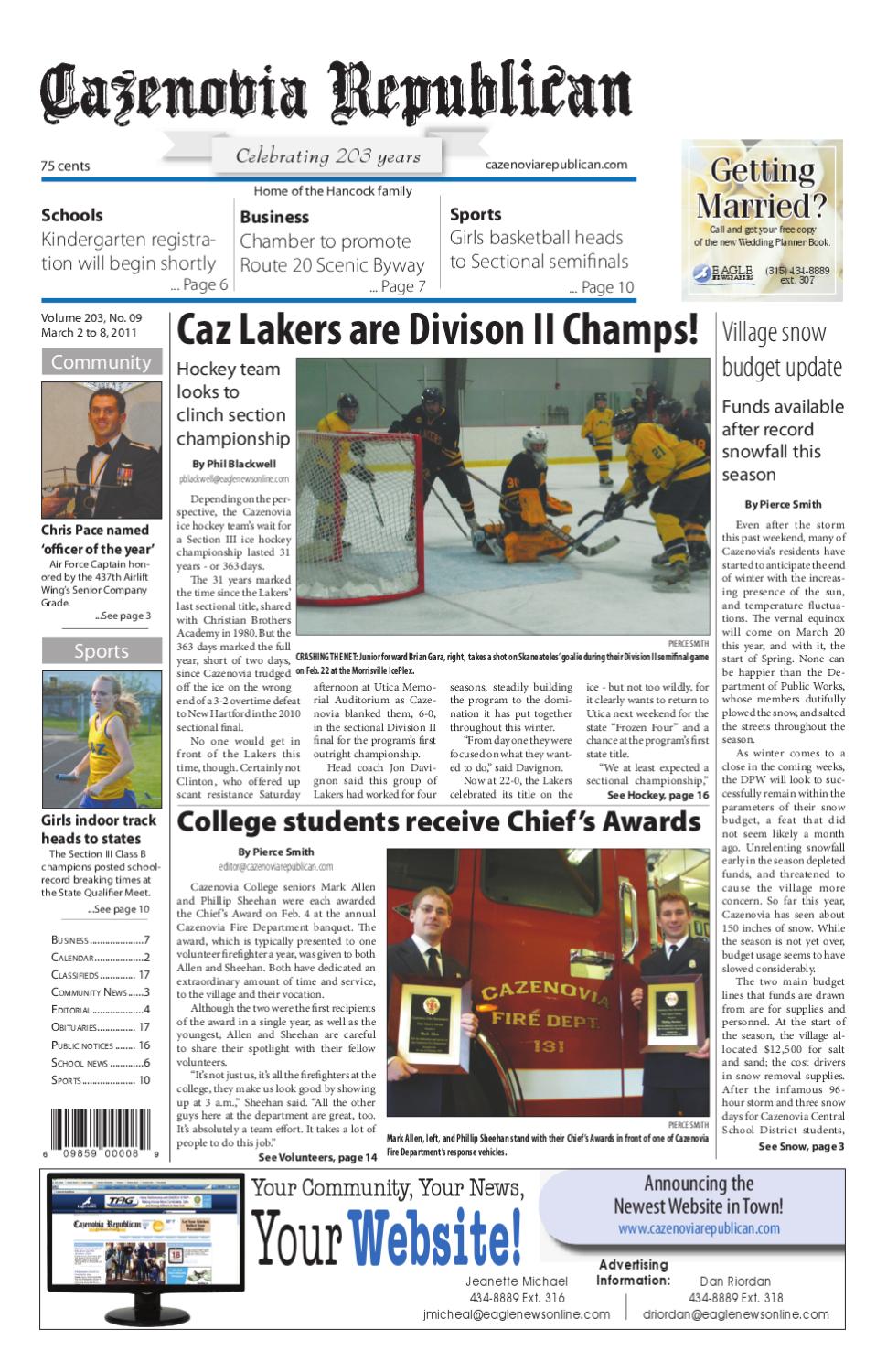 Cazenovia Republican by Eagle Newspapers Issuu