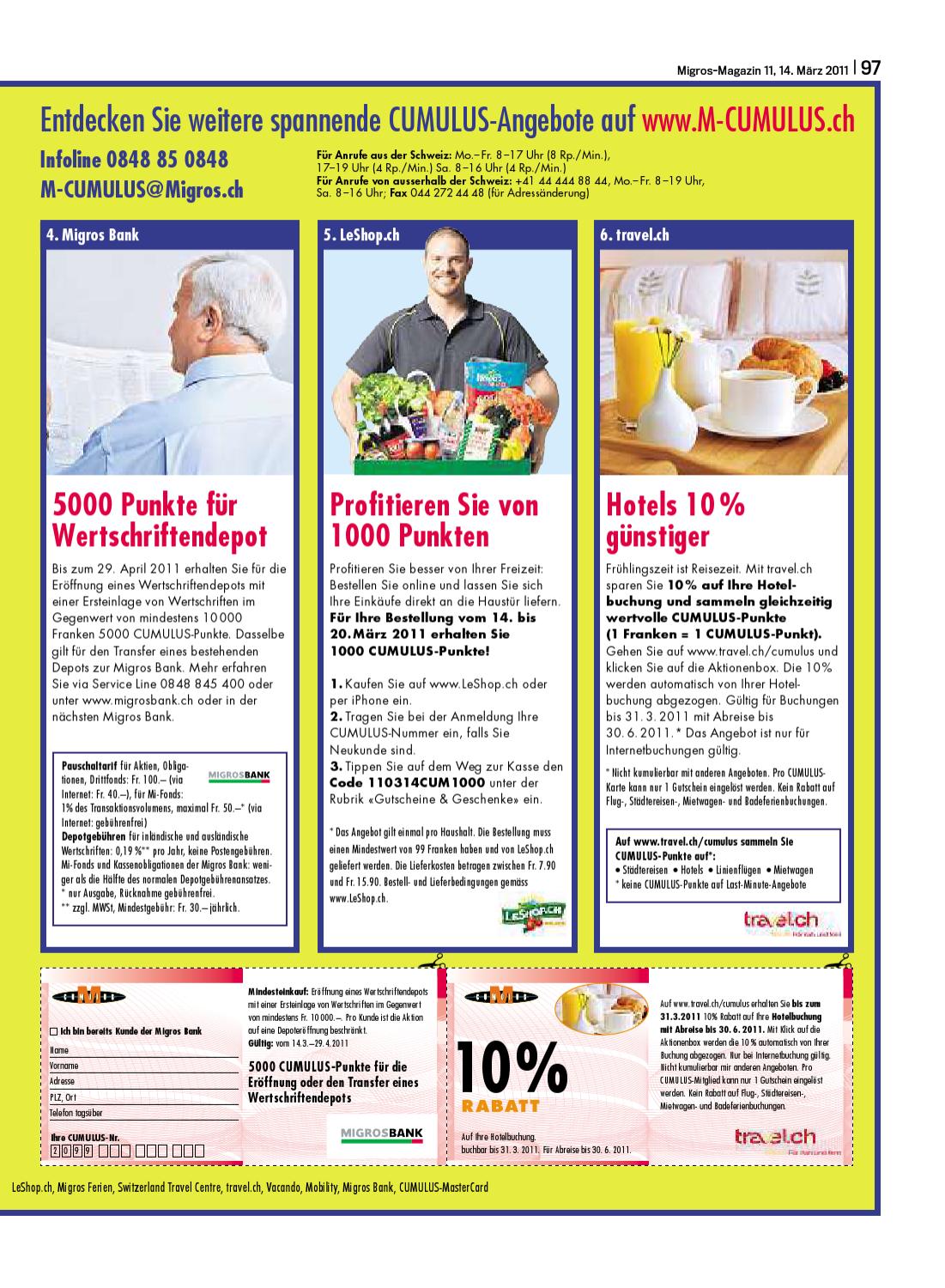 Migros Magazin 11 2011 D Os By Migros Genossenschafts Bund Issuu