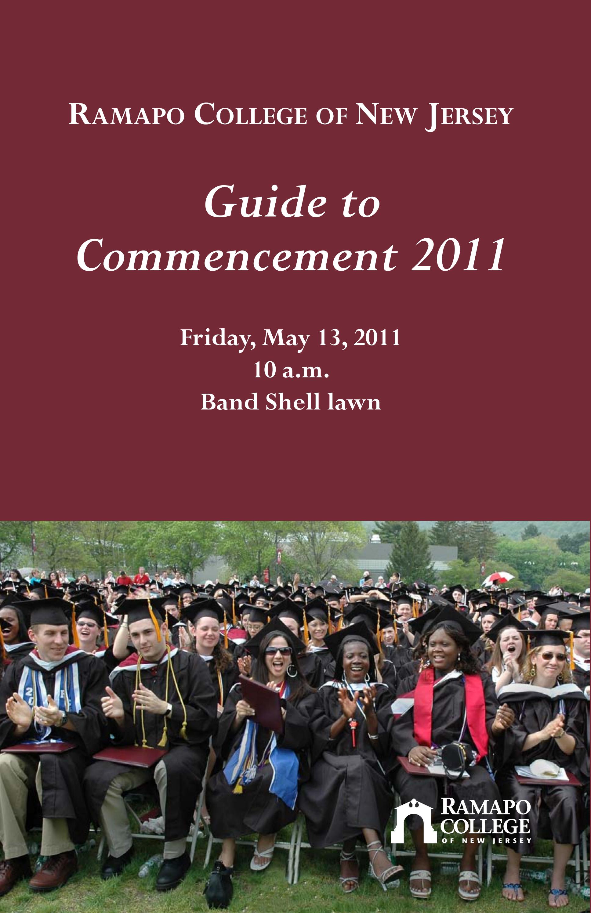 RCNJ Commencement Guide by Ramapo College Issuu