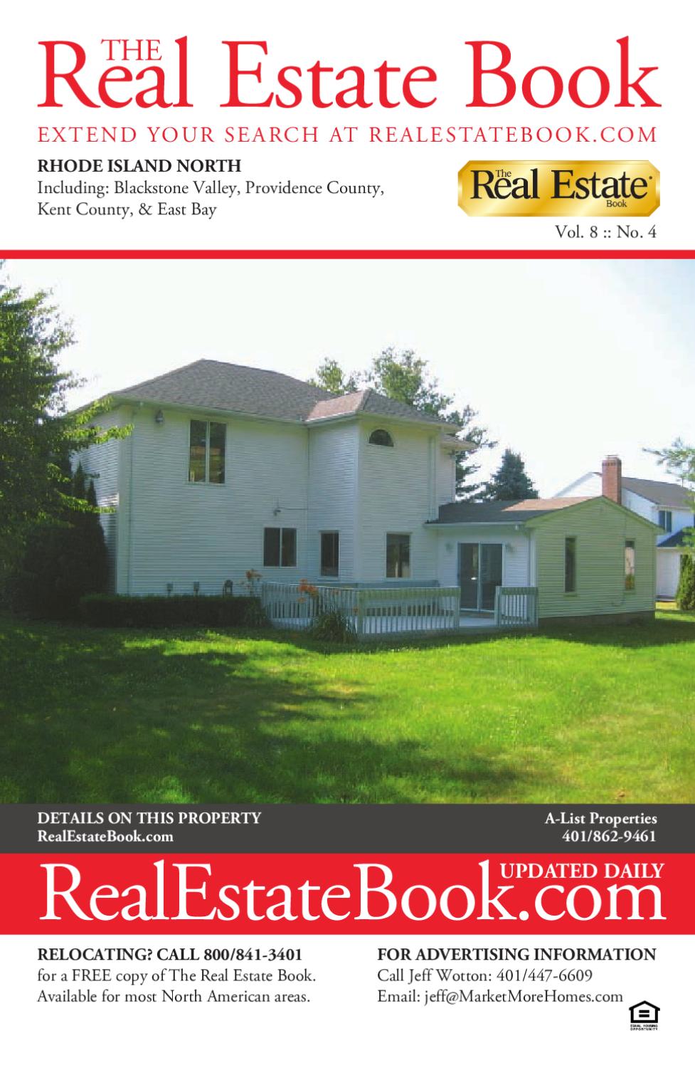 The Real Estate Book of Rhode Island North by The Real Estate Books Of