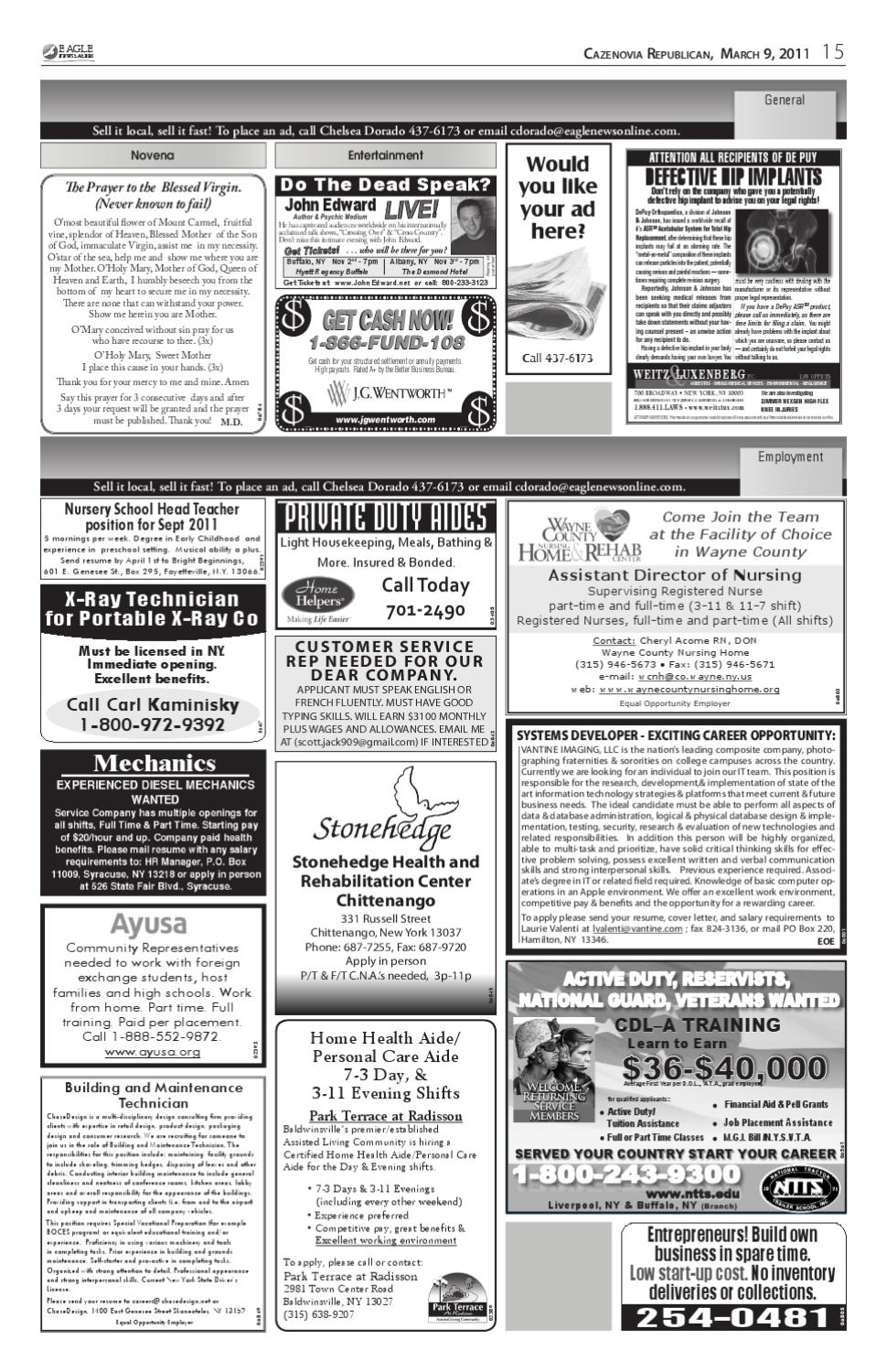 Cazenovia Republican by Eagle Newspapers Issuu