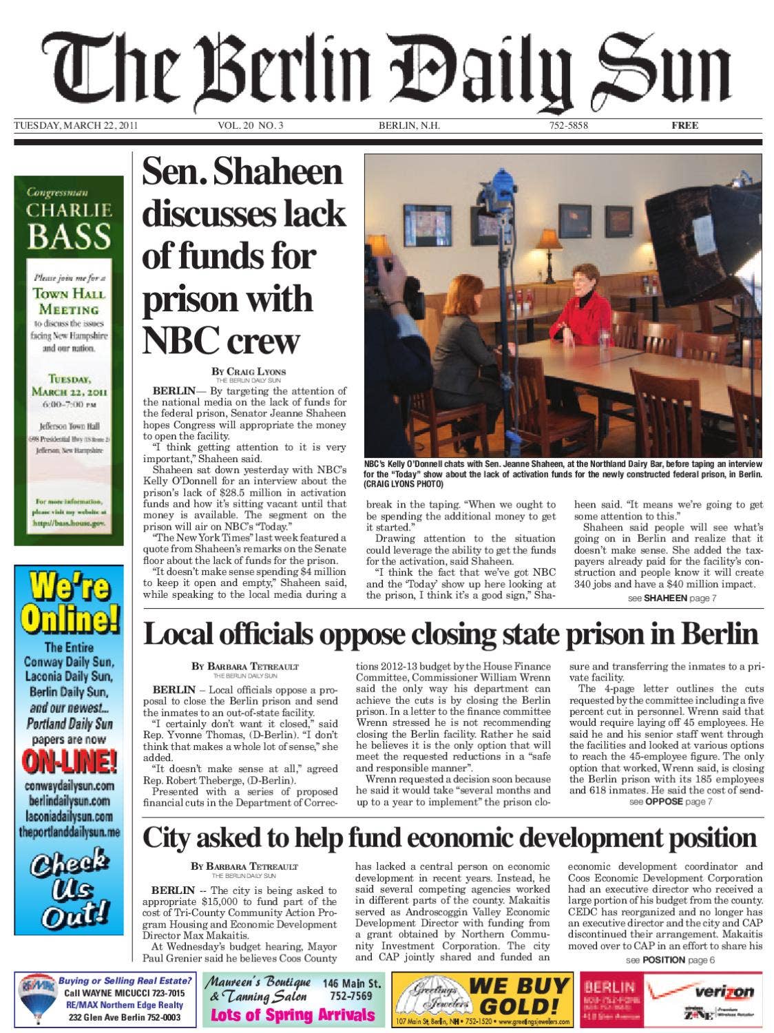 The Berlin Daily Sun, Tuesday, March 22, 2011 by Daily Sun - Issuu