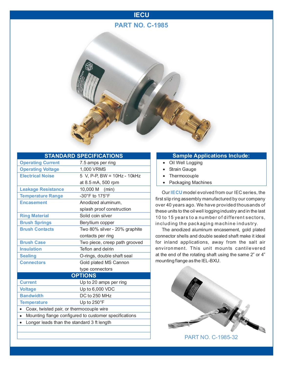 IEC Sliprings Catalog by Sensit Issuu