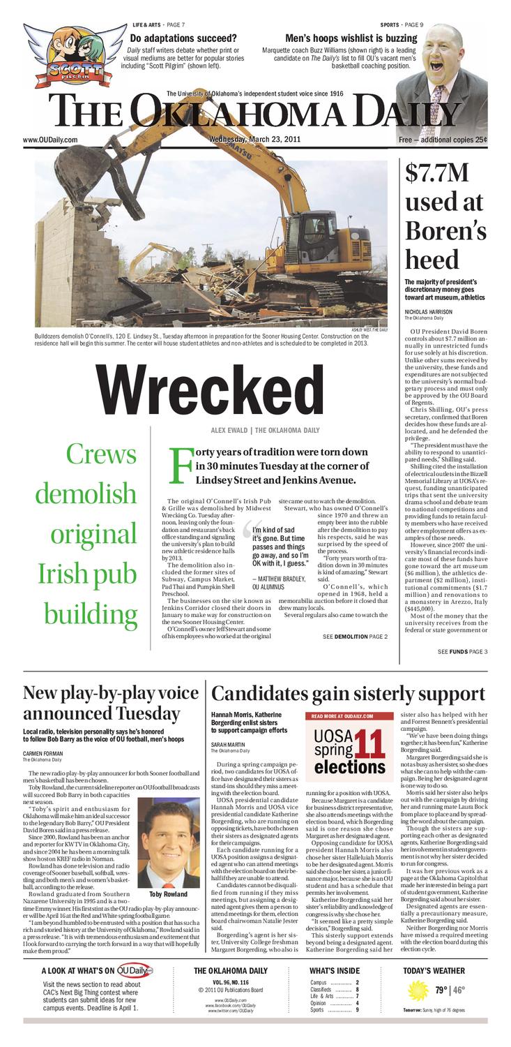 The Oklahoma Daily by OU Daily Issuu