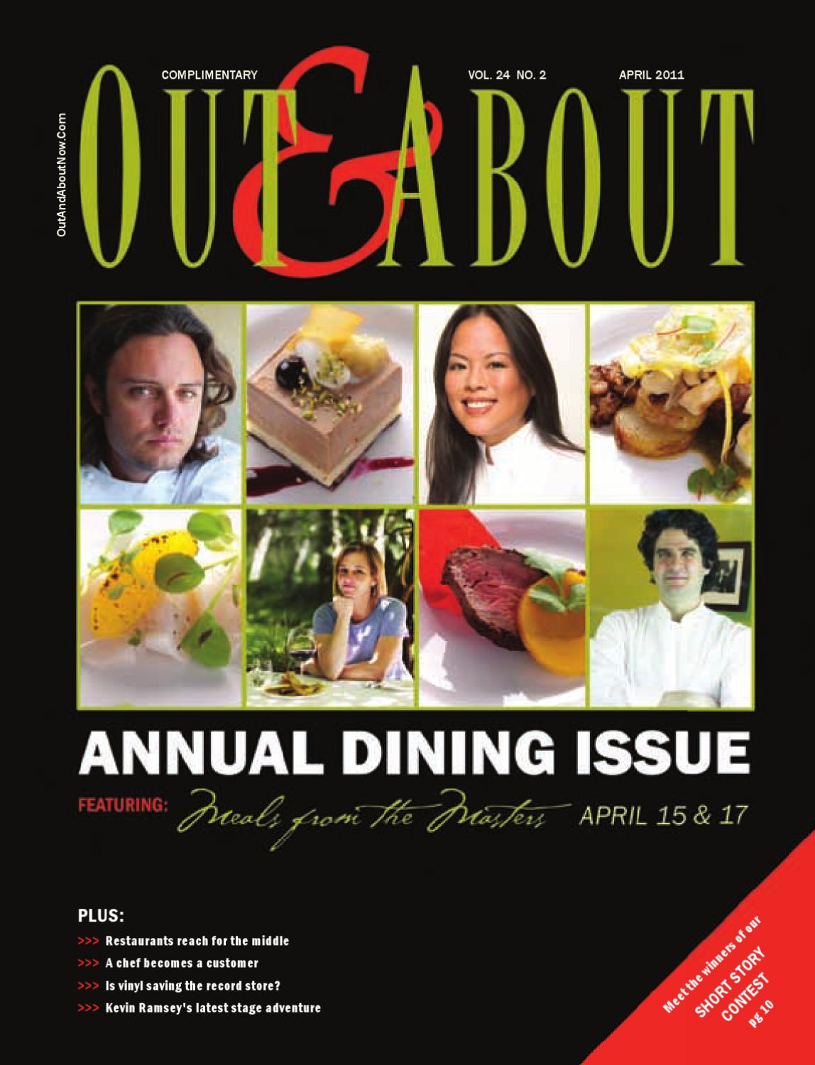 Out and About April Issue - The Annual Dining Issue by outandabout - Issuu