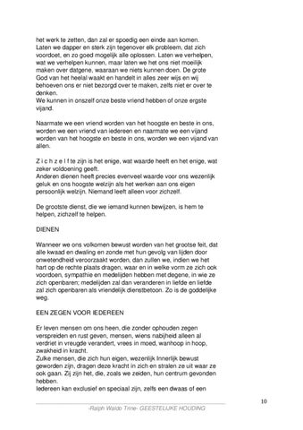Ralph WaldoTrine- GEESTELIJKE HOUDING 第 10 页