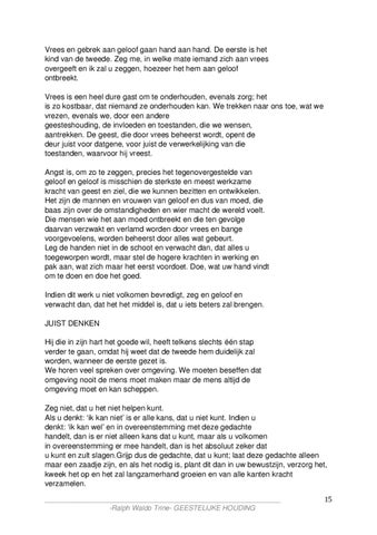 Ralph WaldoTrine- GEESTELIJKE HOUDING 第 15 页