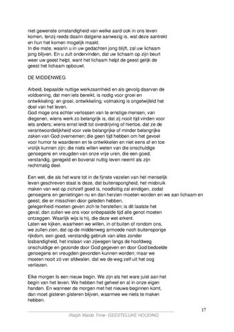 Ralph WaldoTrine- GEESTELIJKE HOUDING 第 17 页