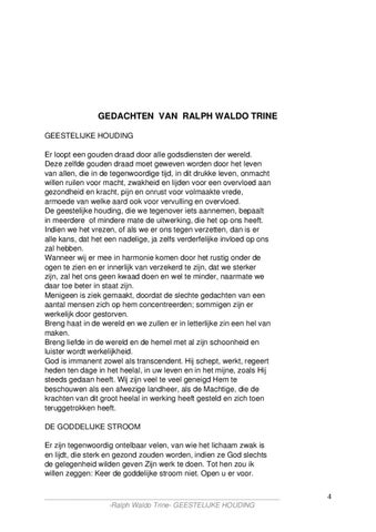 Ralph WaldoTrine- GEESTELIJKE HOUDING 第 4 页