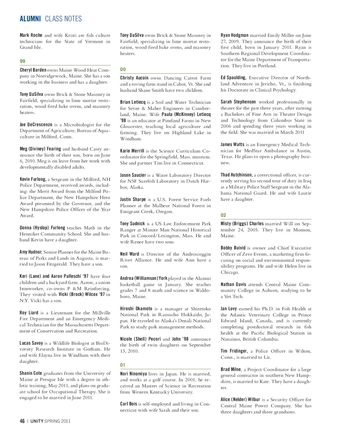Unity Magazine by Unity College