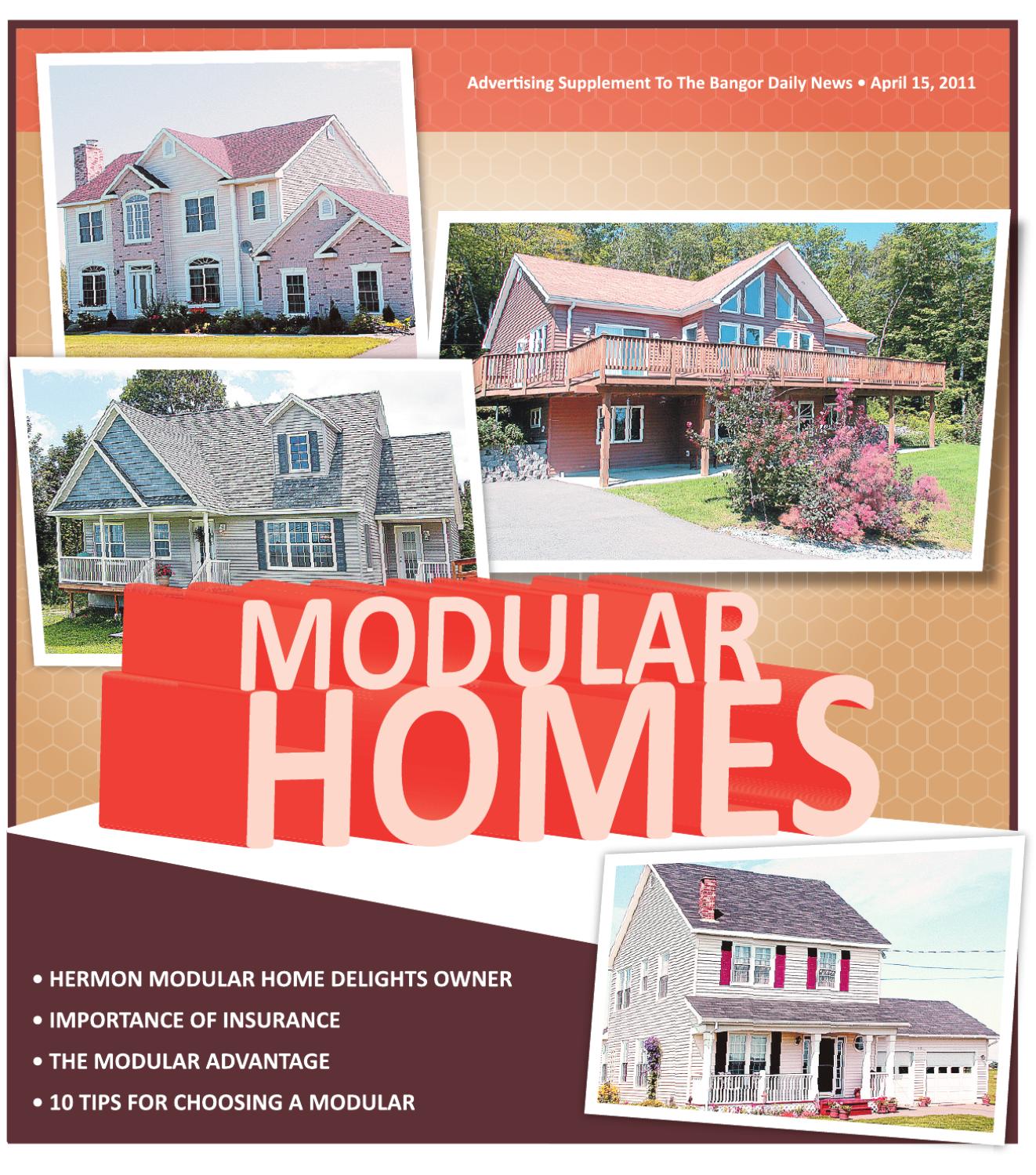 Modular Homes, Spring 2011 by Bangor Daily News Issuu