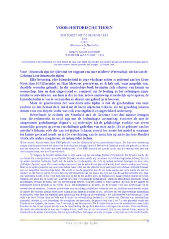 THEOSOFIE- Voor-Historsiche Tijden-uit 1915 Schets uit 德文 Geheime Leer 第 2 页