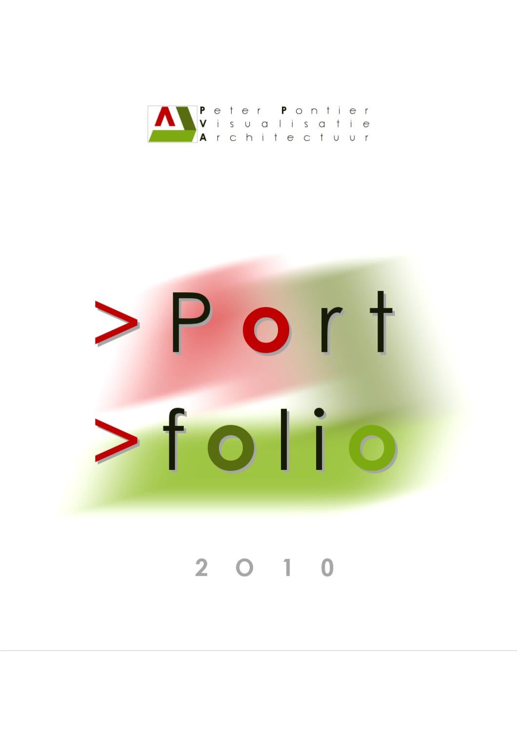 portfolio 2010 by Peter Pontier Issuu