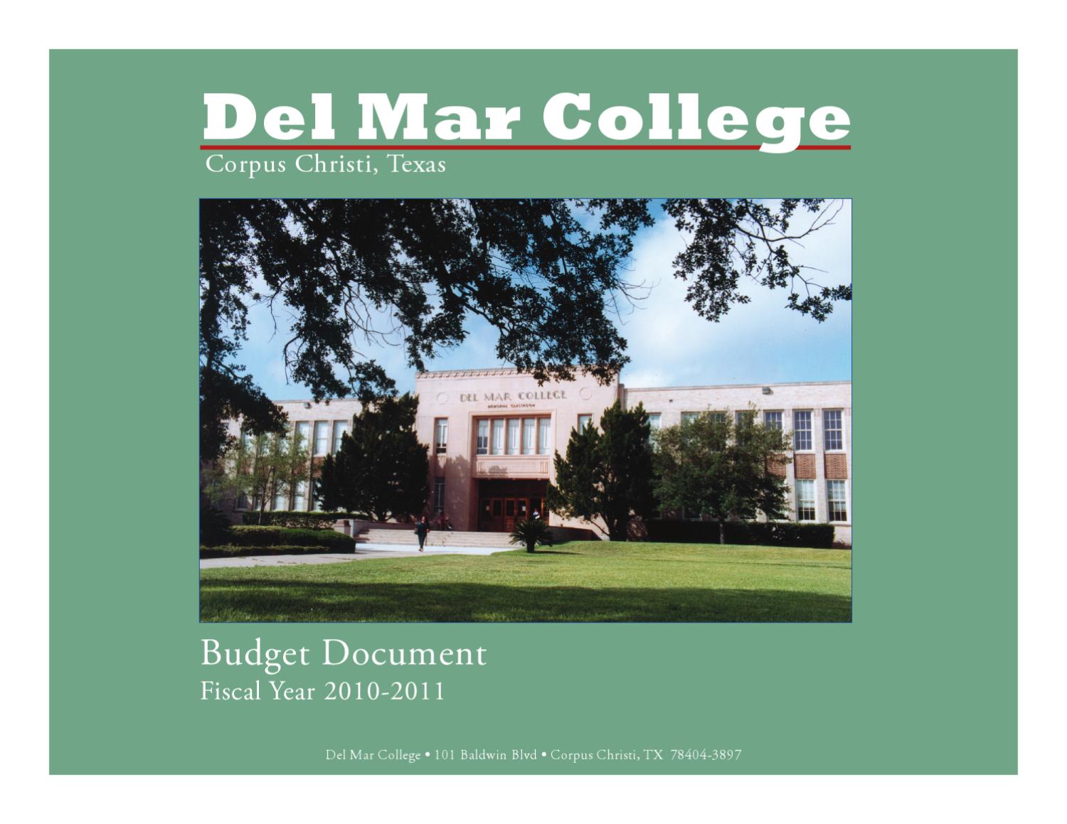 Distinguished Budget by Del Mar College Issuu