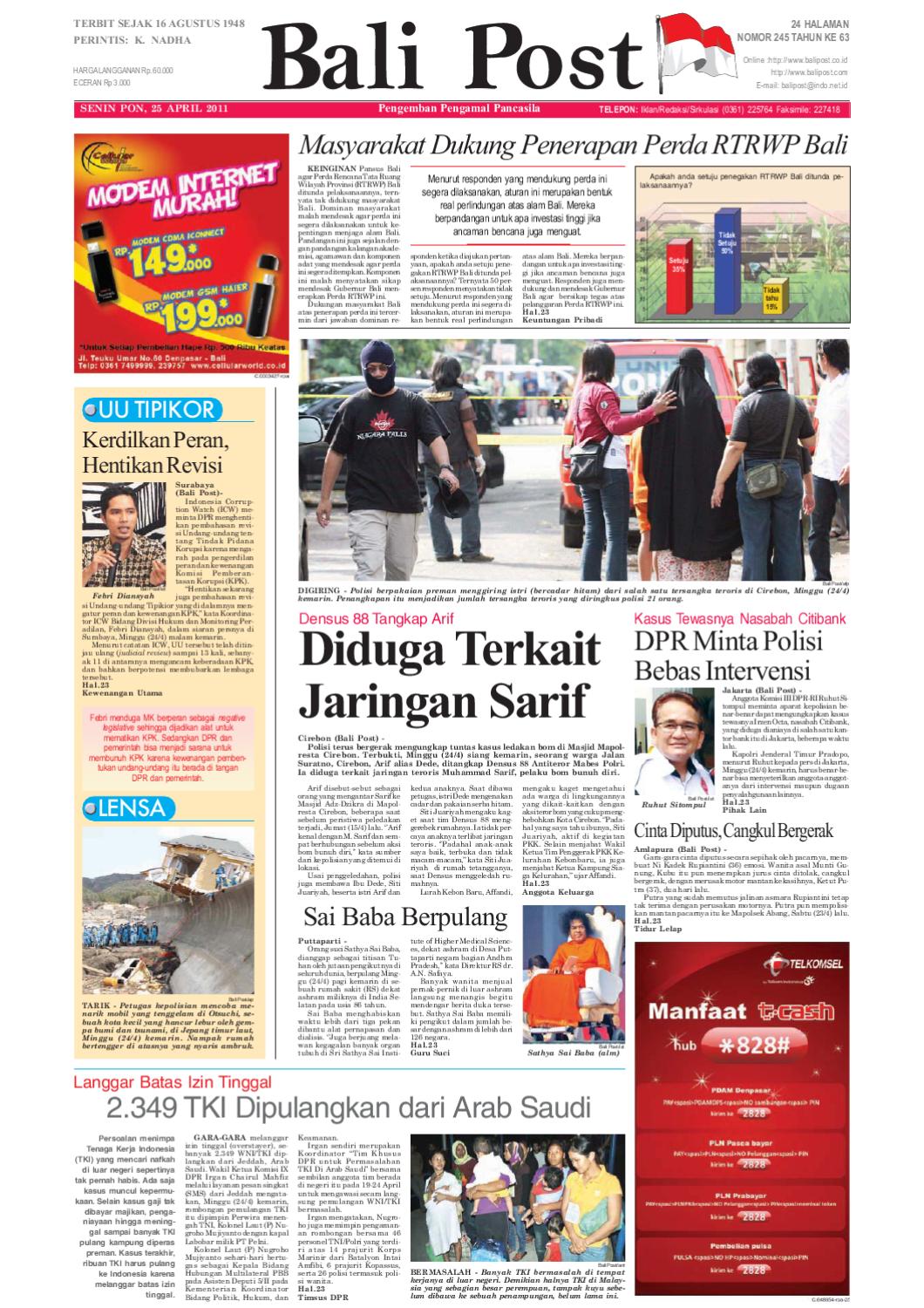 Edisi 25 April 2011 Balipostcom By E Paper KMB Issuu Edisi 25 April 2011 Balipostcom By E Paper KMB Issuu